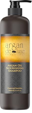 Arganöl Shampoo 1000ml - Nährend & Pflegend mit Vitamin E, Omega 3 & 9 - Für Gesundes, Glänzendes Haar - Sanfte Reinigung & Entwirrung - Ohne Parabene