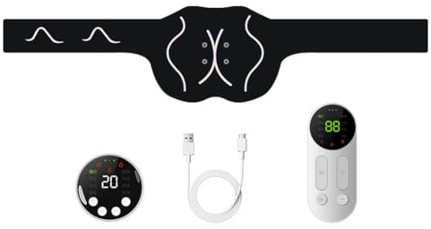 Huudngeje Hüftmuskelstimulator Elektrischer Hüfttrainer Muskelaufbaumassage EMS Trainingsgürtel Gesäß-Trainingsgürtel E57 mit Fernbedienung