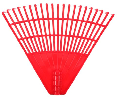 AKOOSY Rastrello per Foglie ed Erba da Giardino 21 Denti, Attrezzo Manuale Leggero e Compatto per Pulizia Prato e Foglie Pesanti, per Giardinaggio All'aperto e Cura del Prato