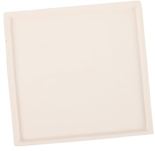 Gogogmee Sottovaso per Piante in Ceramica Resistente Quadrato, Vassoio per Piante da Interno e Bonsai, Base per Vaso da Fiori per Raccolta Acqua e Protezione Pavimenti in Ambienti Domestici