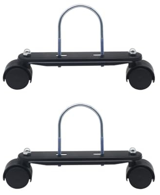 RuiJOTWAT 2 Pieces 360° Swivel Caster Mobile Pulley Bracket for Radiator, Suitable for Electric Heater U-Shaped Hook