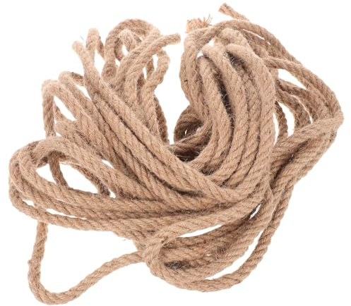 SEWOART Cuerda de Yute Natural Resistente para Manualidades y Jardinería Cordel Trenzado Multifuncional para Atar Tomates Decoración Floral y Embalaje Paquete