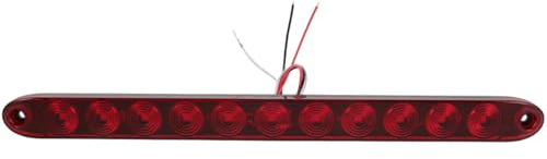 Gatuida Troisième Feu Stop LED : Bande Lumineuse Arrière Universelle pour SUV et RV — Feu Stop Surélevé Étanche Anti-Chocs, 11 LEDs Rouge