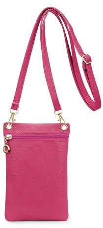 Energather Small Phone Bag, Soft PU Leather Mobile Phone Bags for Women, Mobile Phone Pouch Bag Crossbody Phone Bag