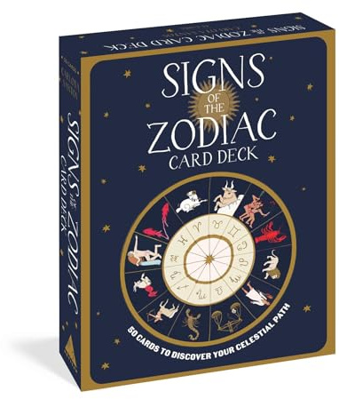 Signs of the Zodiac Card Deck: 50 Cards to Discover Your Celestial Path