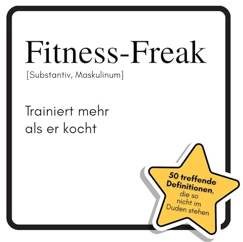 Fitness-Freak: Trainiert mehr als er kocht. Das lustige Geschenkbuch für Mann, Frau, Kollege, Freund zu Geburtstag, Weihnachten