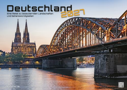 Deutschland Kalender 2027 - Bezaubernde Landschaften & Sehenswürdigkeiten - Premium Wandkalender DIN A2 (extragroß: ca. 60cm x 42cm)