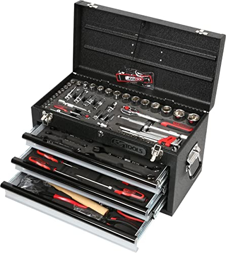 KS Tools 918.0200 1/4+1/2 CHROMEplus Universal-Werkzeug-Satz, 99-tlg.