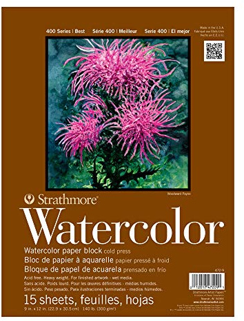 Strathmore 400 - Aquarellblock - rundum geleimt - 23 cm x 30,5 cm