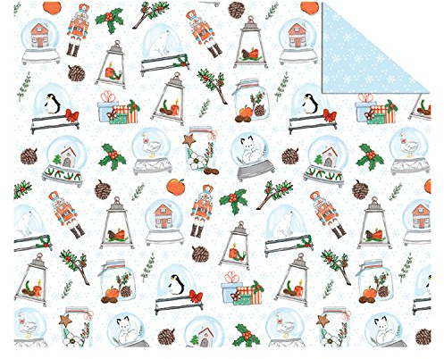 Ursus 11504603 - Fotokarton, Winterweihnacht, DIN A4, 300 g/qm, beidseitig bedruckt, Vorder- und Rückseite in verschiedenen Motiven, aus Frischzellulose, Motiv 3, ideal für kreatives Basteln