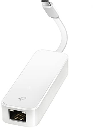 TP-Link USB C to Ethernet Adapter(UE300C), RJ45 to USB C Type-C Gigabit Ethernet LAN Network Adapter, Compatible with MacBook Pro 2017-2020, MacBook Air, Surface, Dell XPS and More