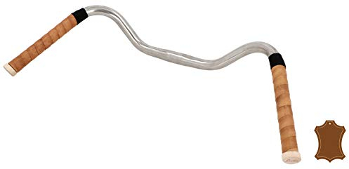 Gusti Leder Lenkerband – 2x Griffband selbstklebend 80 cm – Gravelbike- & Rennrad Lenkerband Leder inkl. Korkstopfen für sicheren Halt