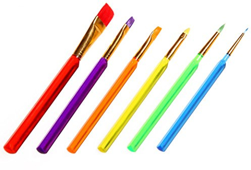 43565 - Dreikant Pinsel-Set, 6 Stück - Malpinsel Kinder Malen Zeichnen Kunst