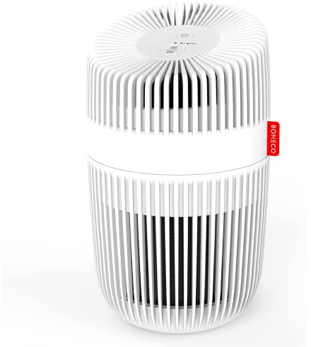BONECO P130 Luftreiniger – für Räume bis 15 m², mit drei Stufen HEPA Reinigung, reduziert Viren und Bakterien, weiß