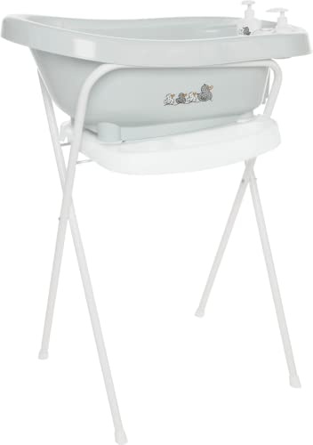 bébé-jou Set Bañera Thermobath Sepp + Soporte + Hamaca Baño + Dispensadores + Tubo desagüe