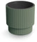Tymar Pot de Fleurs avec Insert, Pot de Fleurs en Plastique, jardinière, Grand Pot de Plantes (DBMIN forêt Verte,ø 40 cm)