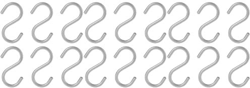 12 pcs Plants Duty Hammock Jeans Hook Hooks Garden Towels Smoker Shaped Rod Organizers Clothes Rack Organizer Premium Hats Hanger Cups Bags Pans Silver Kitchenware Heavy Shop Pots