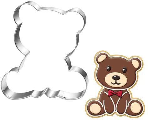 LUBTOSMN Teddy Bear Cookie Cutter-3.5 Inch-Diswasher Safe-Biscui Cookie Cutter Fondant Mold for Baking