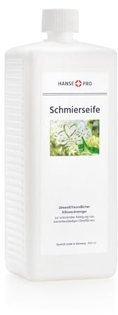 HANSE PRO Schmierseife flüssig, 1 x 1000 ml I Neutralseife I Kaliseife I umweltfreundlicher Allzweckreiniger I ideal zur Reinigung von Böden