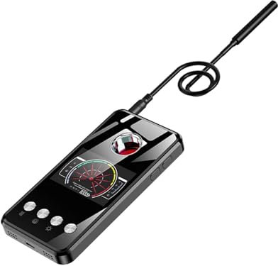 Boyuan Detector De Cámara Oculta Detector Antiespía Modo De Memoria Inteligente Detector De Insectos Antiescucha Con Posicionamiento GPS De 1MHz a 8000MHz Para Oficina Coche Hotel Apartamento