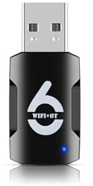 2-in-1 USB WiFi Bluetooth Adapter - WiFi Bluetooth USB, 900Mbps 2.4/5GHZ Dual-Band, WiFi and Bluetooth Adapter for PC/Laptop/Desktop, Wireless USB Adapter, Driver Free, Win 10/11