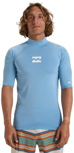 Billabong Waves All Day - Kurzarm-Rashguard - Männer - XS - Blau