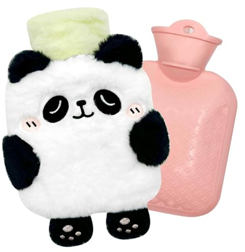 Cartoon Wärmflasche Anime Wärmflasche Kuscheltier Cartoon Heißwasserflasche für Kinder W-ärmflasche Weiches Plüsch Herausnehmbarer für Kinder Geschenkfür Kind Familie Freund
