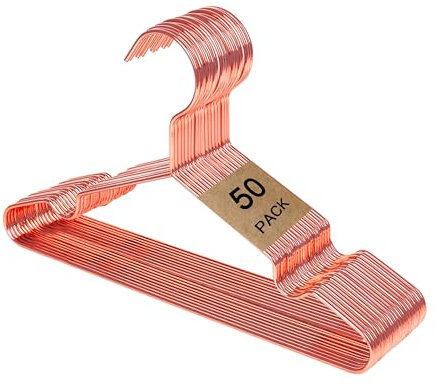 Better to U Goldene Kinder-Kleiderbügel, 50 Stück, Metall-Kleiderbügel, Babykleidung, Kinder-Kleiderbügel für Mantel, Anzug, Hemd, platzsparend, schmaler Drahtbügel für Camisole