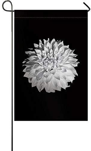 Garten Flagge Dahlie Blume Vintage Dahlie Blume Flaggen Banner Lustige Fahne Durable Gartenflaggen, Für Veranda, Partys, 30x45cm