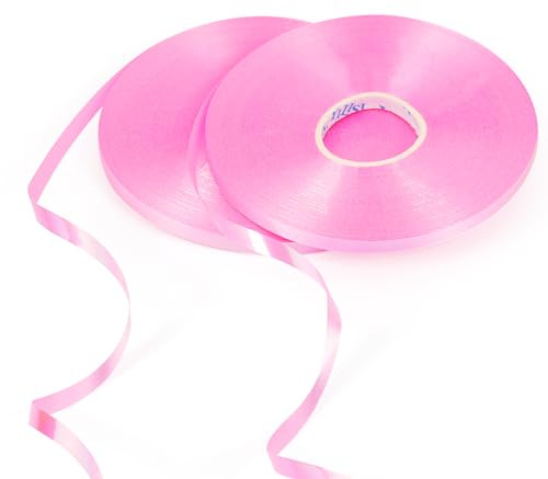2 rollos de cinta blanca para globos, cinta rizadora de globos, cinta de cuerda de globos para envolver regalos, Navidad, cumpleaños, manualidades, boda, fiesta, globos, decoración de globos, cinta