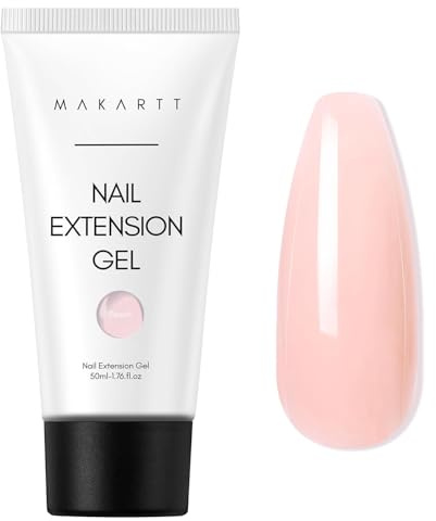 Makartt Poly Nail Builder Gel für Nagelverlängerungen, Peach 50ml, DIY