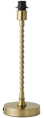 ValueLights | Maeve Brushed Gold Bobbin Bobbled Metal Table Lamp Base | Table Lamps, Home Décor & Improvement Essential