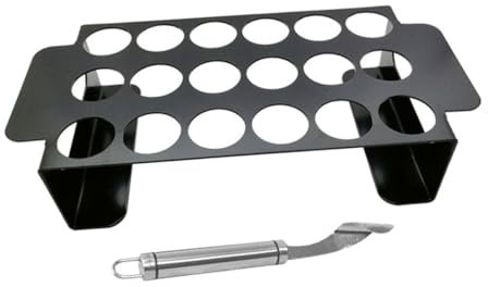 HANABASS Soporte para Parrilla de Acero Inoxidable 1 Juego para Asar