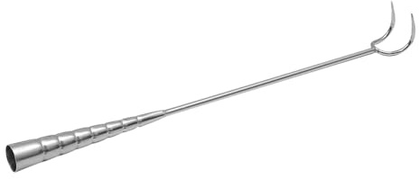KOCKSHION Crochet Acier Inoxydable pour Viande Barbecue et Rôtissage Crochet de Cuisine pour Porc Jambon Poulet Outil Professionnel pour Boucherie et Restauration