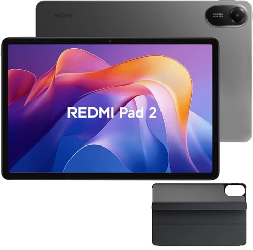 XIAOMI Redmi Pad 2 - Tablette avec Écran 11 2.5K 90Hz, 128GB + 4GB RAM, MediaTek G100-Ultra, Batterie 9000 mAh, Dolby Atmos, HyperOS (Gris, 4+128GB)