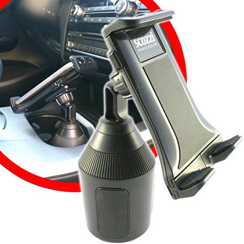 scozzi Handyhalterung Auto Getränkehalter Dosenhalter Handy KFZ Halterung Halter zB kompatibel mit Samsung S26 S25 S24 S23 A56 A55 A36 A26 für iPhone 17 16 15 14 13 FE Plus Ultra Lite Pro