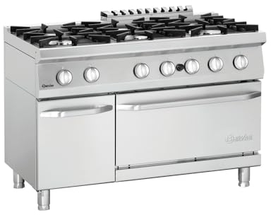 Bartscher 2851261 Gasherd 70060 GB21 - Edelstahl 18/10, Bodenmontage, Gas, Einbau, Gasherd
