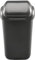 Home Centre Flip Top 15L Classic Plastic Waste Bin Kitchen Office School Work Recycling Disposable Trash Dispenser Household Recyclable Rubbish Bin Easy Cleaning Graphite