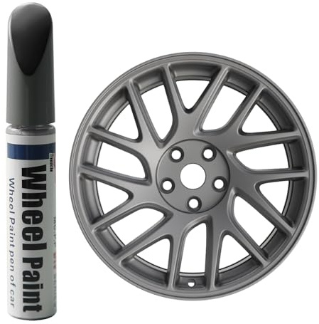 Treesiche Pintura De Retoque Para Llantas Tesla，Reparación Diy De Rayaduras De Bordillo Con Pintura a Juego Para Tesla Model 3 Highland 19 Pulgadas Rueda Photon (Fantasma Metálico)