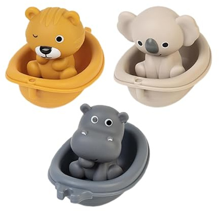 Bateaux flottants pour jouets de bain, bateaux de bain pour | 6X jouets de baignoire flottants jouet de douche | Jouet de baignoire de piscine avec animaux, jouets de bain pour , décoration de fête po