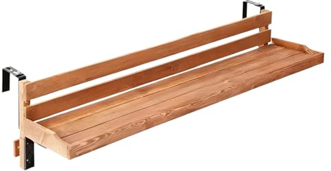 Tavolo da balcone sospeso – Tavolino pieghevole per esterni per patio e giardino – Tavolo da ringhiera salvaspazio con elegante design sospeso