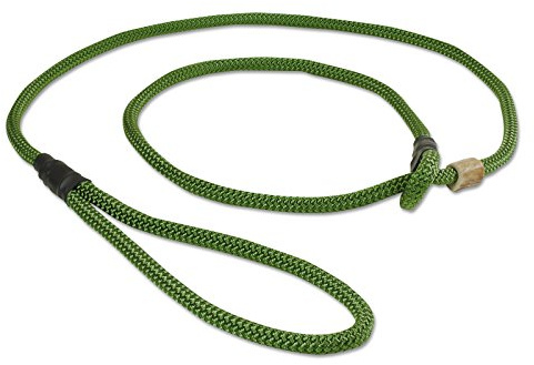 Mystique® Field Trial Moxonleine 8mm 150cm olivgrün mit Zugbegrenzung
