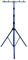 as - Schwabe -Trípode Profi XL para focos LED/focos halógenos - Trípode con travesaño universal adecuado para el montaje de focos y luminarias de construcción I Altura regulable hasta 4,00 m - Azul