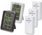 Bresser 7000013 Wetterstation Thermometer Hygrometer ClimaTemp IO 2er Set in weiß und schwarz mit 3 Außensensoren