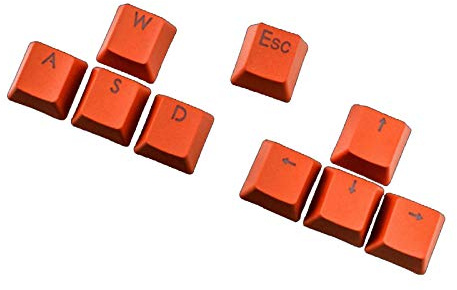 AchidistviQ Keycaps,9 Keys PBT Keycaps Backlight Mechanical Gaming Keycaps for Keyboard Poker Keys- Orange