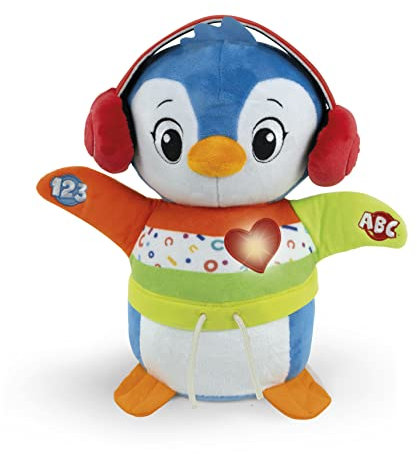 Clementoni - Baby - Billy, Balla con Me, Peluche Interattivo Parlante, Canzoncine e Filastrocche per Bambini 12+ Mesi, 17676