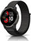 KeeFos 20MM Nylon Bracelet Compatible avec Garmin vívomove Trend/Venu Sq 2/Venu Sq 2 music/Venu 2 Plus, Remplacement en Réglable Bracelet pour Garmin venu Sq/venu Sq Music/venu - Noir