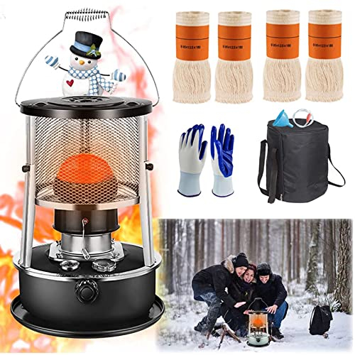 4.5 L 2 In 1 Tragbarer Petroleumofen, Effizienter Petroleumheizung, Mobile Heizung Mit 4 Dochten, Für Terrasse, Notstromausfall, Camping Kochen