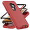 AYMECL for S9 Plus Case,[Military Grade] 3 in 1 Heavy Duty Full Body Shockproof Protection Phone Case for Samsung Galaxy S9 Plus 6.2 inch,Black+Red