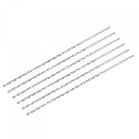 TA-VIGOR 6Pcs 3.5mm Extra Long Twist Drill Bits 250mm HSS Straight Shank | High Speed Steel Spiral Drill Bits for Wood, Metal, Aluminium and Plastic